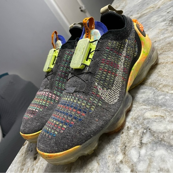 Nike Air Vapormax 2020 FK Flyknit Iron Grey Multicolor CJ6741-002 Size 9.5 - Picture 3 of 12